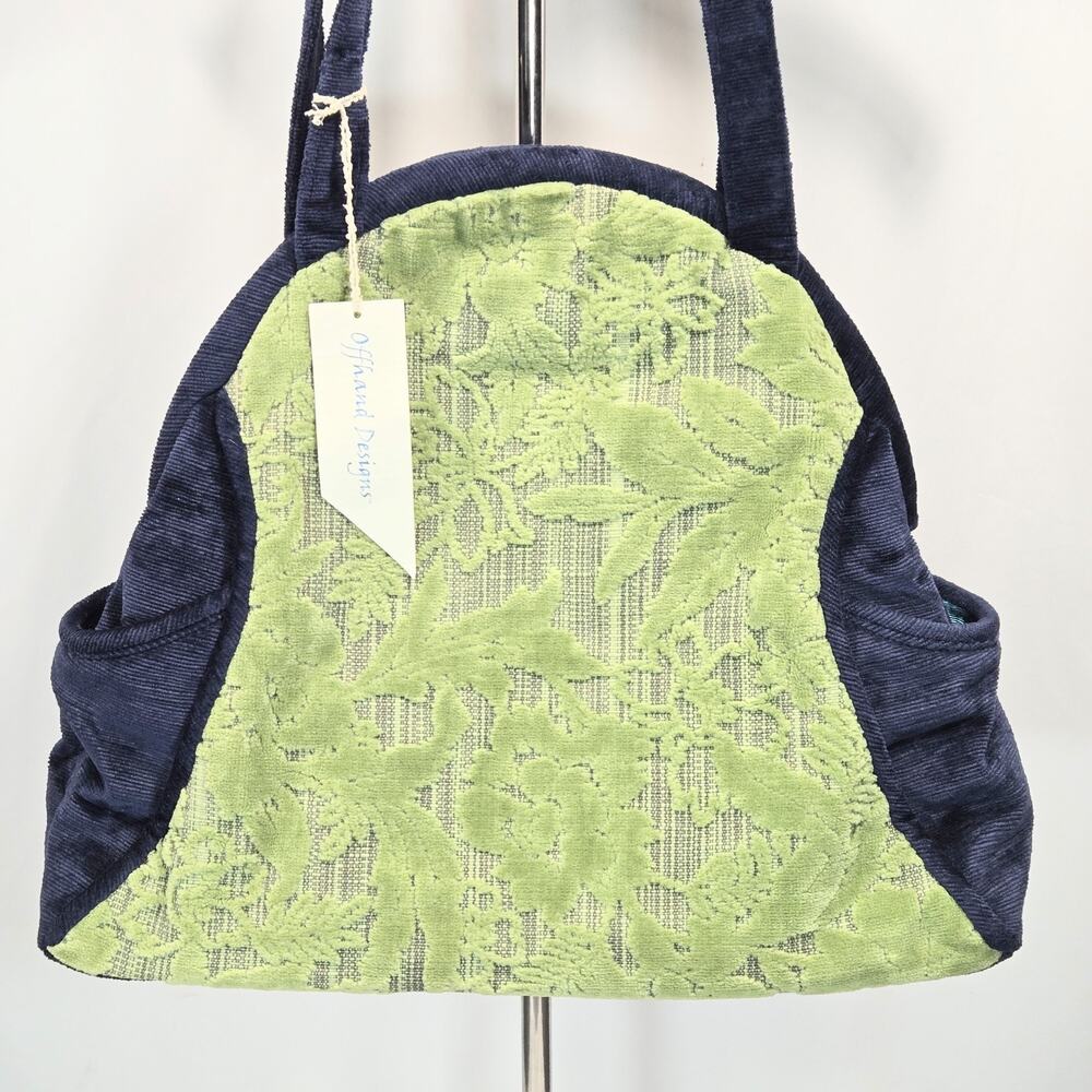 Offhand Designs Zhivago Tonya Bouquet Velvet Corduroy Carpet Bag Purse